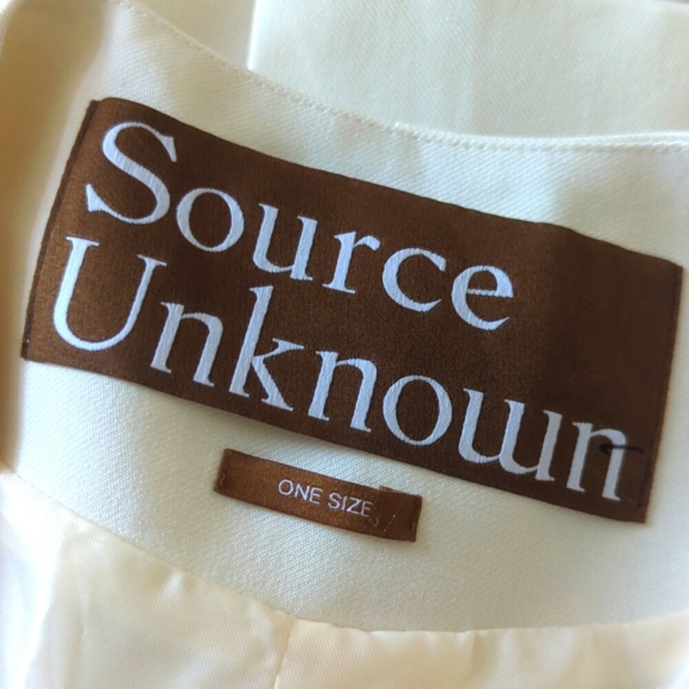 Source Unknown Cream Blazer with Modern Tailored … - image 4